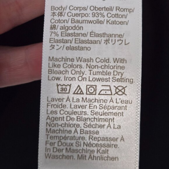 J. Crew NWT Maternity Size XL Long-Sleeve Crewneck Black Shirt Stretchy - Picture 9 of 12